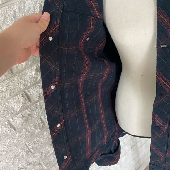 Afends Midnight Conspiracy Plaid Jacket - Picture 5 of 7